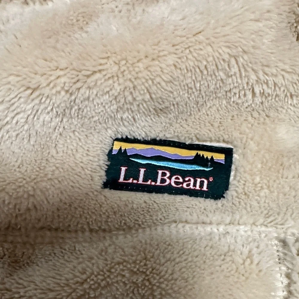L.L. Bean Tan Fleece Jacket